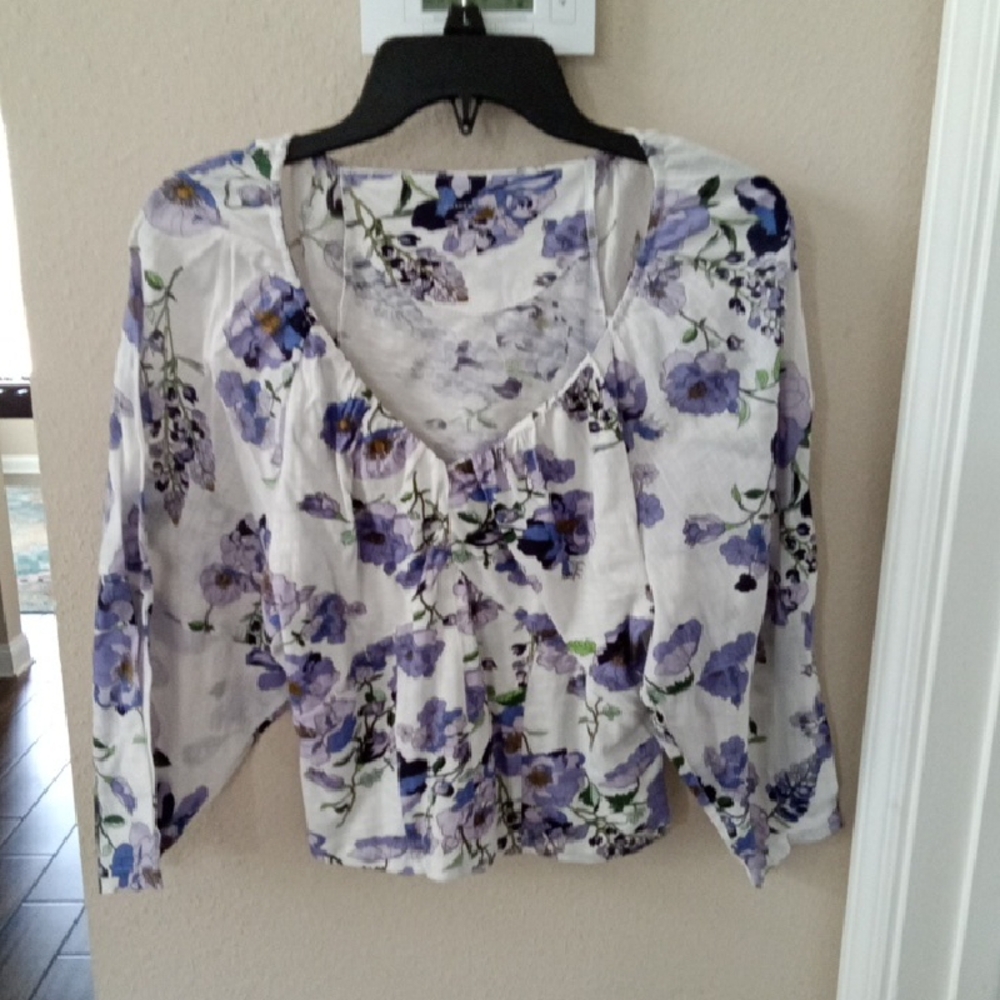 Anthropologie Floral Print Women's Top New
